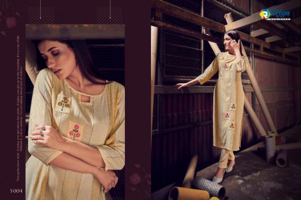 Riya Glory 3 Fancy Linen Handwork Kurti With Pant